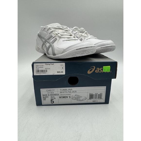 NEW Asics TUMBLINA Women's Cheer Shoe White US Size 5 Medium NIB - Picture 11 of 11